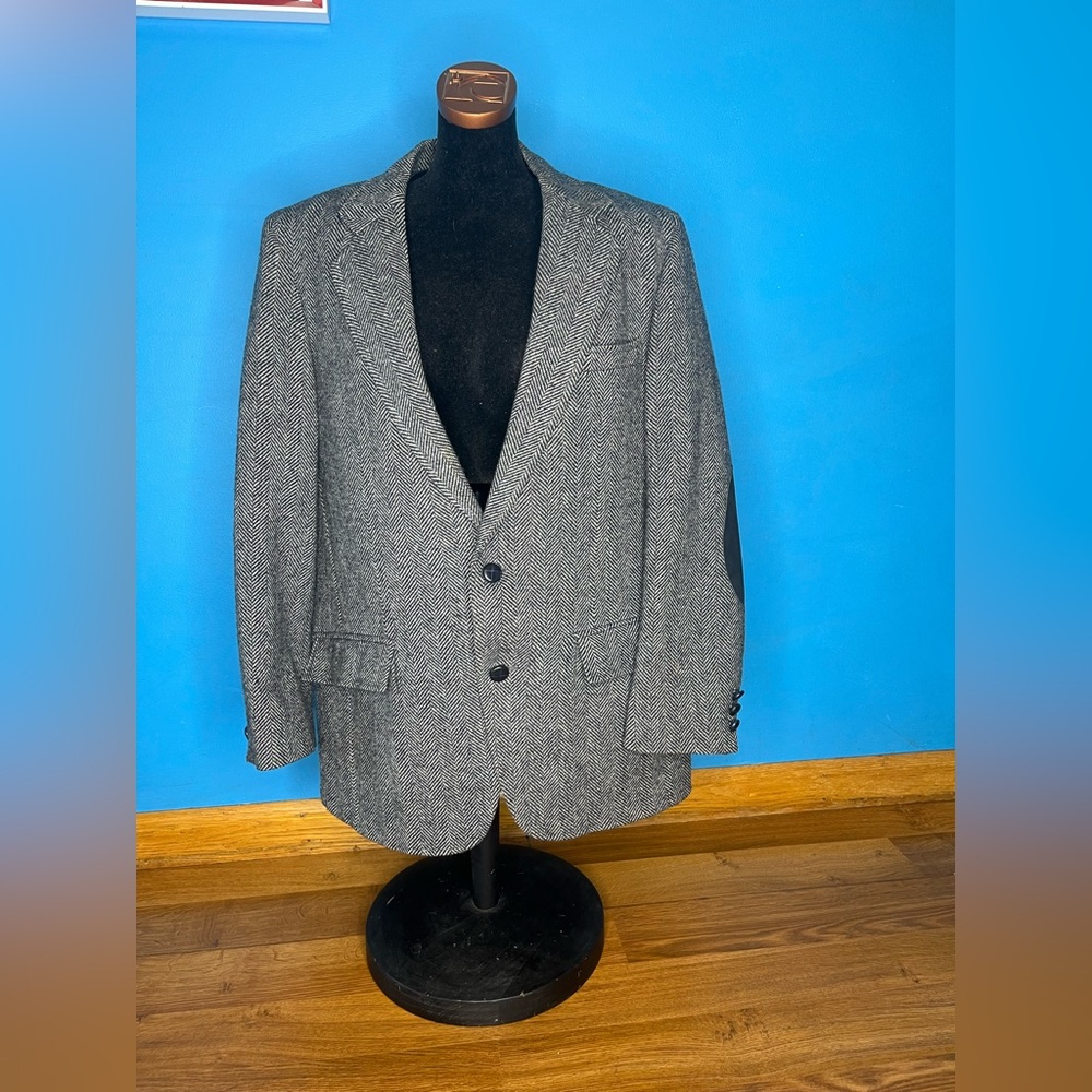 Vintage Clubman Club 400 Wool Anderson-Little Herringbone Blazer Sport Coat